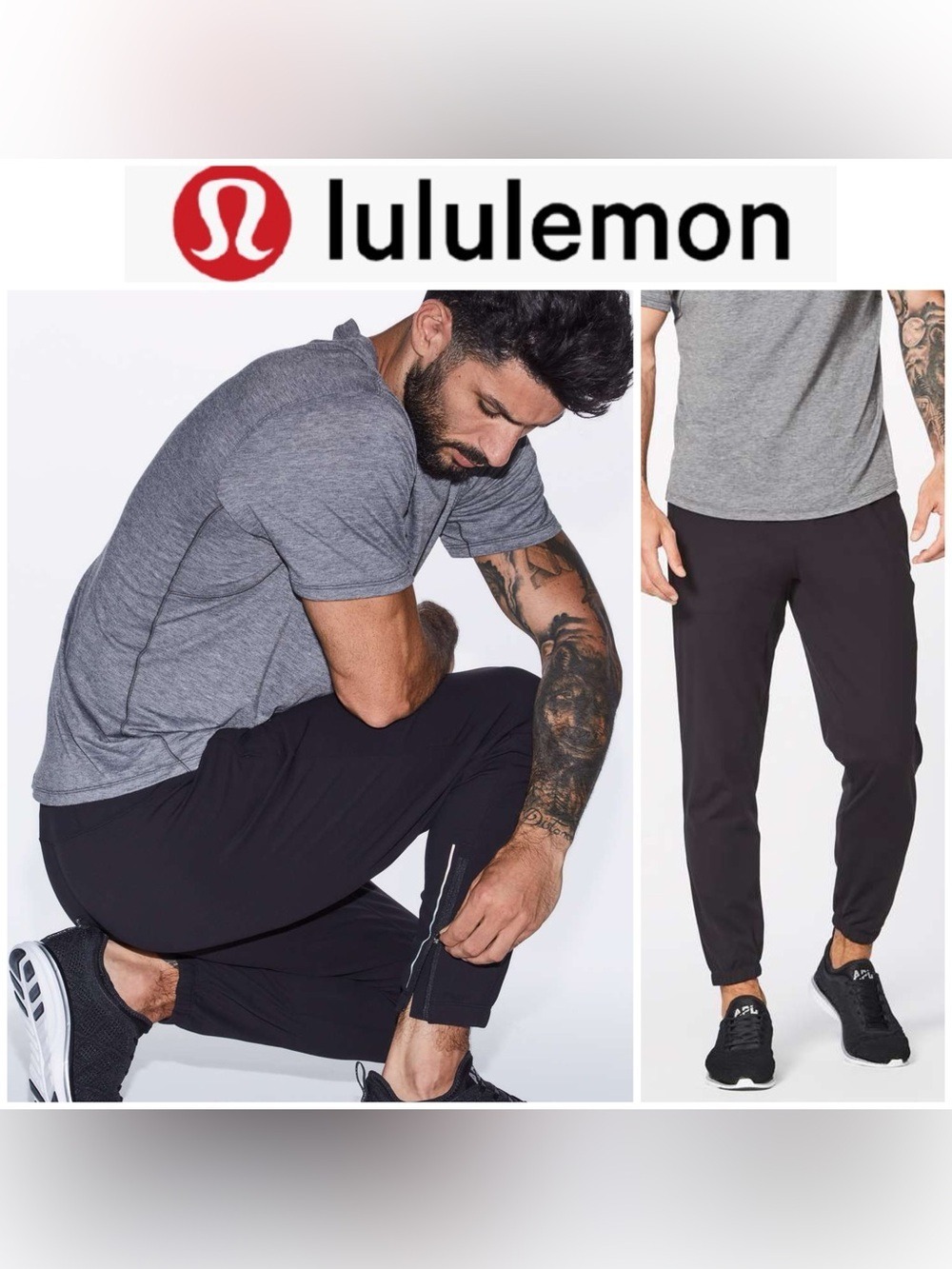 lululemon athletica Men’s Black Surge Jogger Pants
